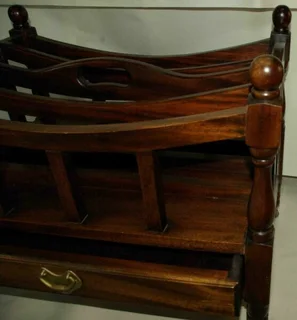 Magazine Rack - Solid Mahogany