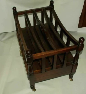Magazine Rack - Solid Mahogany