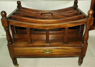 Magazine Rack - Solid Mahogany