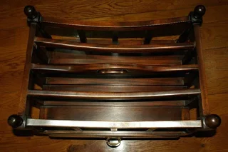 Magazine Rack - Solid Mahogany