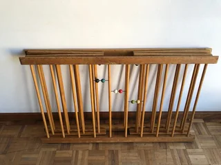 Vintage Wooden Cot and Play Pen