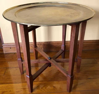 Brass Topped Side Table
