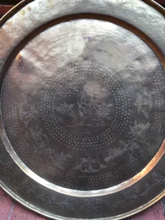 Brass Topped Side Table