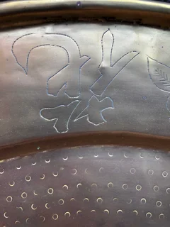 Brass Topped Side Table