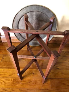 Brass Topped Side Table