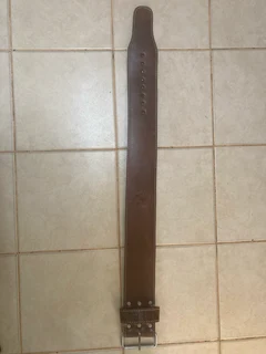 Leather Rebel powerlifting belt