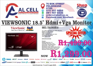 VIEWSONIC 18.5″ Hdmi&#43;Vga Monitor