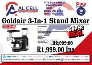 Goldair 3-In-1 Stand Mixer GBGM-3350