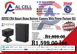 Ezviz Cb2 Smart Home Battery Camera With Power Partner Kit