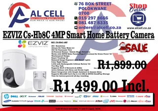 Ezviz Cs-hb8c 4mp Smart Home Battery Camera