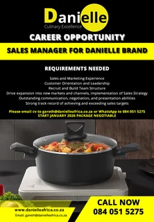 Career Opportunity - Sales / Ops Manager