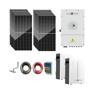 SunSynk 8kW 10.24kWh 51.2V  plus 2  EENOVANCE Lithium BATTREIRS  Self Consumption Solar Power System