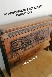 BEDROOM, HEADBOARD, DRESSING TABLE AND STOOL