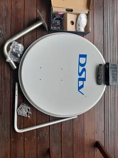 DSTv with Satellite Dish, Remote and Decoder