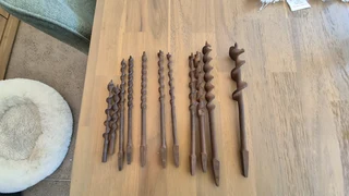 Vintage Auger bits up for sale.