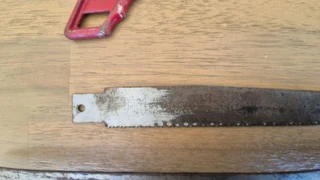 Vintage MILLERS FALLS No. 27 key hole metal twist saw and another.