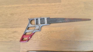 Vintage MILLERS FALLS No. 27 key hole metal twist saw and another.