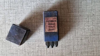 GROZ steel stamp numbers punches in good nick.