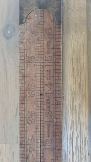 Vintage Rabone no1380 boxwood hand ruler.