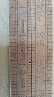 Vintage Rabone no 1380 boxwood hand ruler.