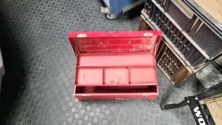 Red toolbox for sale just need locking mechanism repaired.