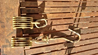 Vintage hand pulley 3 and four slot for sale.