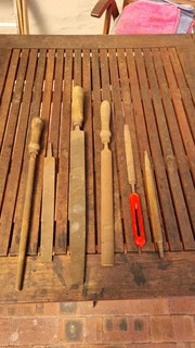 Batch of good vintage hand files for sale.