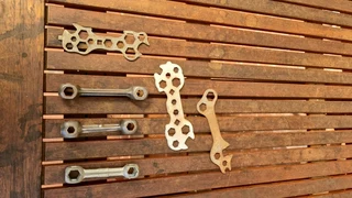 Vintage bicycle spanners at R50 each.