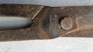 Vintage straight tin snips J. COUSINS &#64; SONS made in Sheffield.