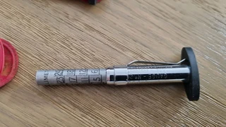 Tyre tread depth gauge no 21 made in England.
