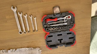 Gedore red socket set and extra gedore red spanners.