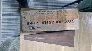 1000 grit japanese cone gouge slip stone water stone or whetstone