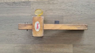 Vintage two and one point scribe Footprint  with brass.