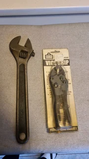 Shifting spanner and vice grip take both for R120.