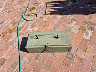 Metal strong toolbox up for grabs at R150.