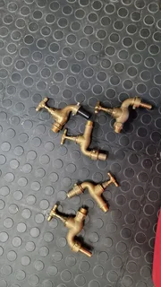 Brand new brass garden taps for sale R1000 for the lot.