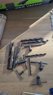 Drill bits @ chuck keys for sale.