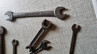 Various old vintage spanners up for grabs.