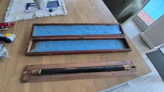 Vintage WWII Brass Parallel Rolling Rule in Box. Collectors item.