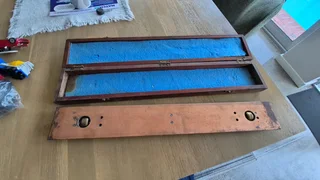 Vintage WWII Brass Parallel Rolling Rule in Box. Collectors item.