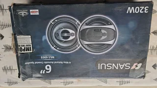 sansui speakers 320 watt 6"