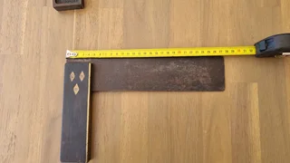 Vintage Rosewood and brass square