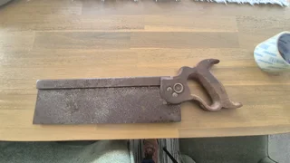 Vintage Disston back saw up for grabs.