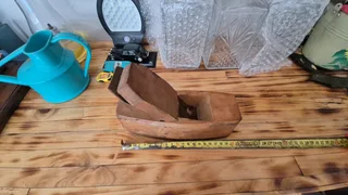Vintage wooden hand planer for grabs.