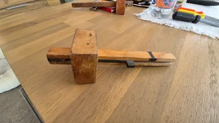 Vintage two pin scribe with brass collectors item.