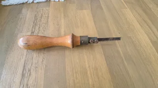 Vintage key hole saw only R50 with brass trimming.