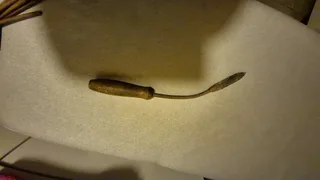 Vintage copper head soldering iron for sale.