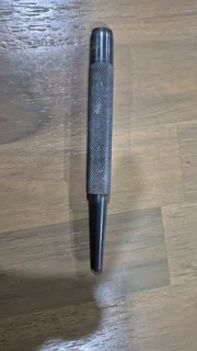 Starrett Center Punch With Round Shank, 1/4