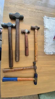 Various ball pen and other hammers up for grabs.