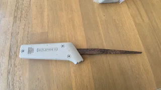 Lovely Vintage Eclipse No 13 Pad Saw Handle With Used Hacksaw Blade Fitted.